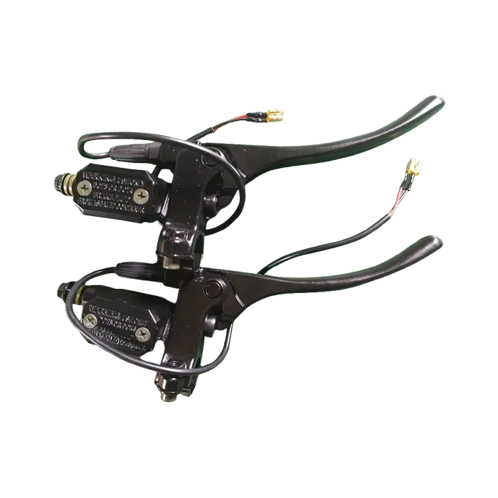 電動スクータースチールブレーキハンドル2パック右バー